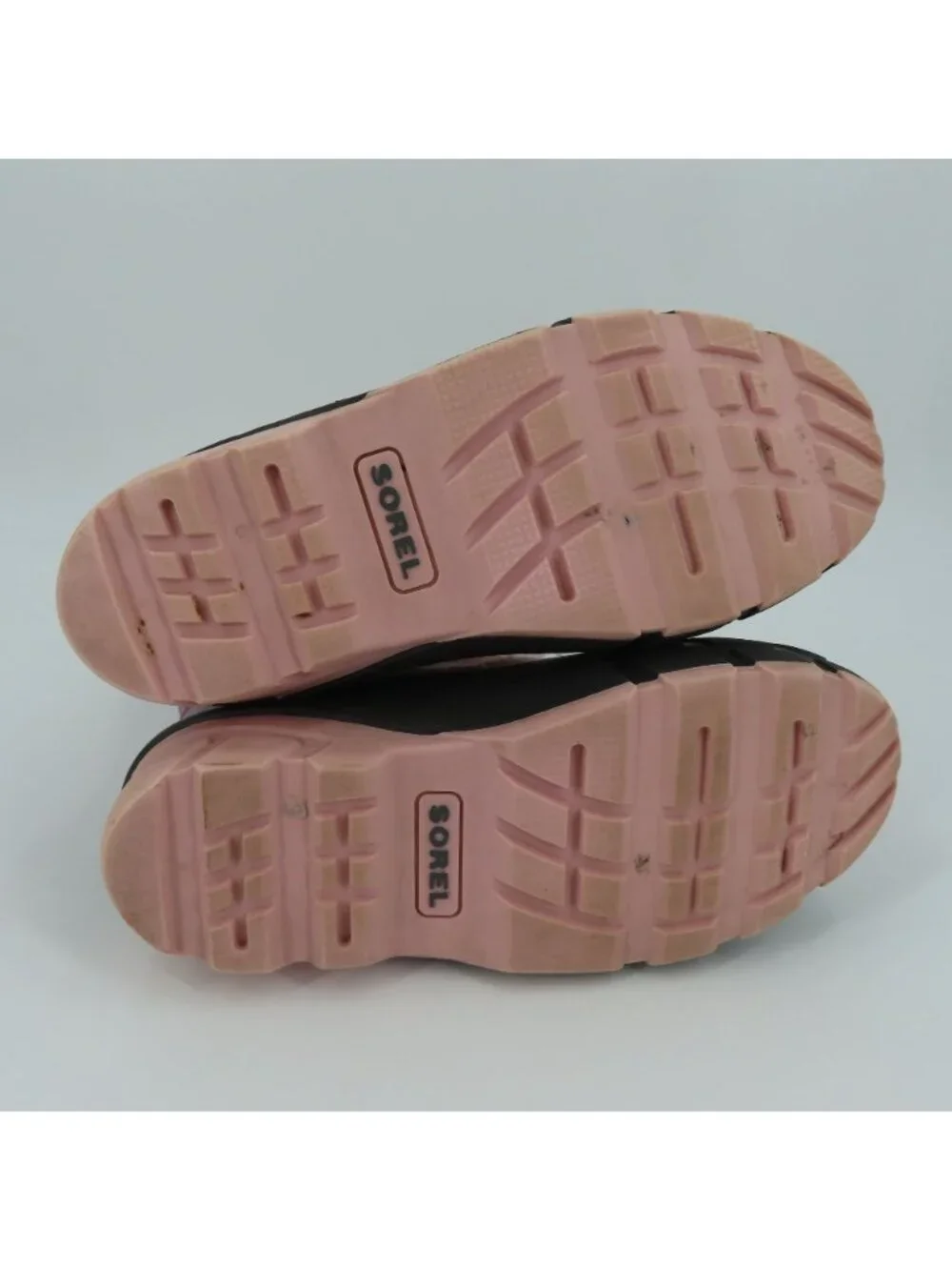 Sorel Womens 7 Cub NY1799-636 Pink Gray Floral Flower Felt Lined Winter Boots